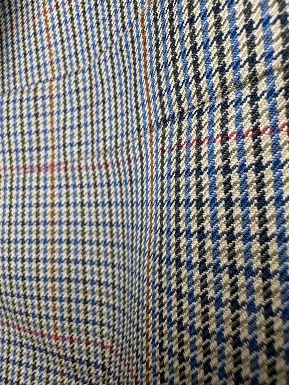 Brooks Brothers 346 Men’s 42L Blazer 100% Worsted Wool Brown Blue Check Mod 6900